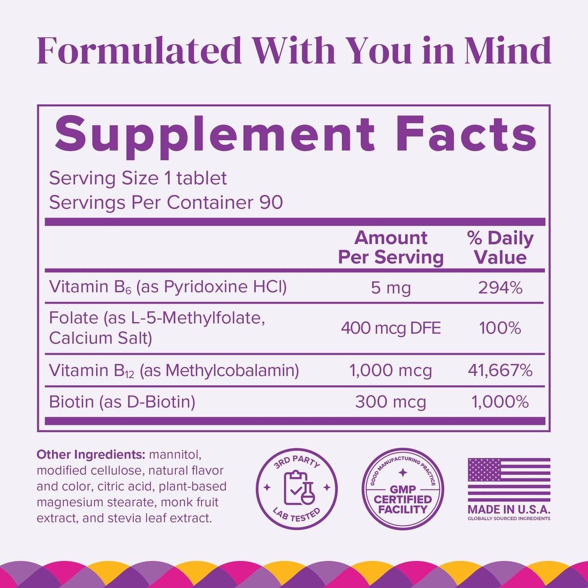 BariMelts Vitamin B12 Plus, 90 Fast-Dissolving Tablets (3-Month Supply), Sugar-Free Bariatric Vitamins for Women, Includes B12, B6 - FENGGESTORE20