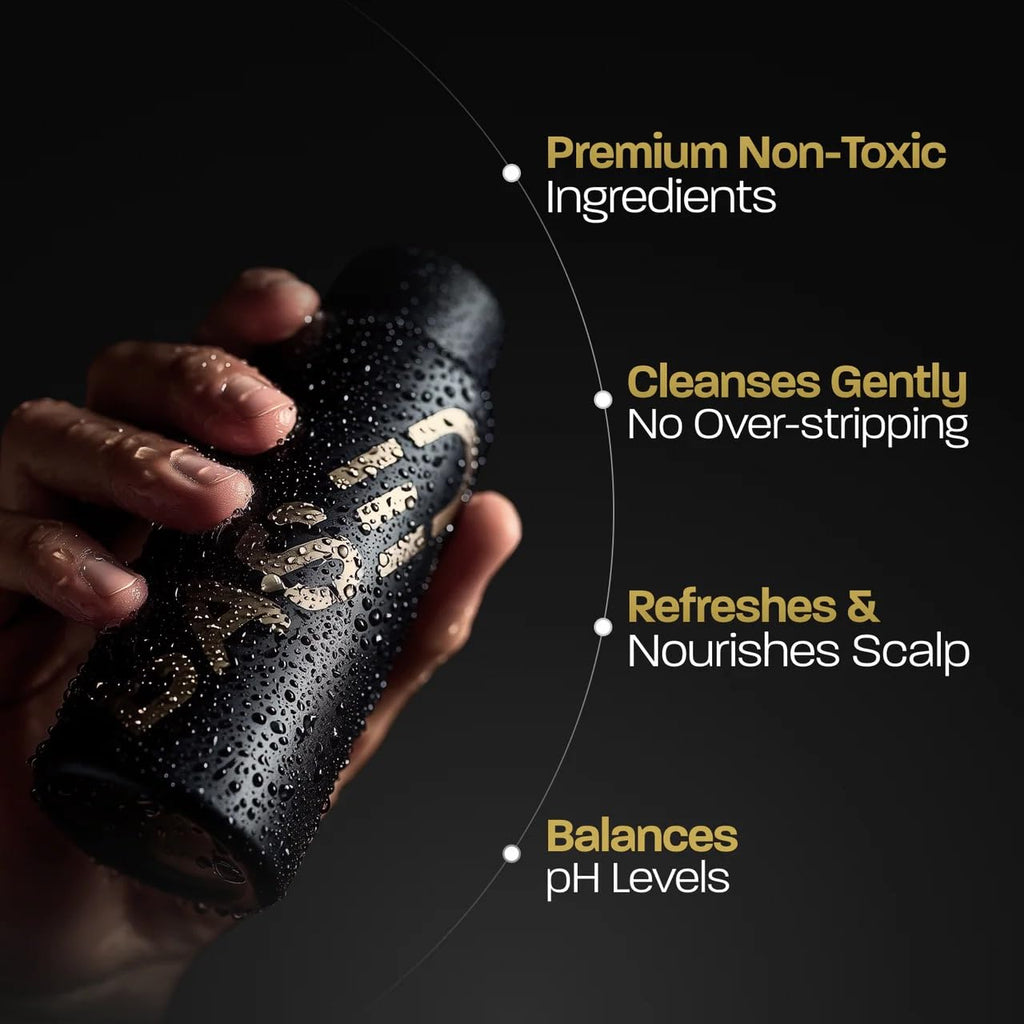 BASED Shower Duo Shampoo & Conditioner Bundle with Peppermint Oil & Coconut Oil, Cleansing Shampoo & Hydrating Conditioner for Men, No Sulfates, Silicones, or Parabens, 12 fl oz (Pack of 2) - FENGGESTORE20