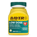 Bayer Aspirin Low Dose 81 mg, Enteric Coated Tablets, Doctor Recommended, Secondary Prevention of Cardiovascular Disease, 300 Safety Coated Tablets (Packaging may vary) - FENGGESTORE20