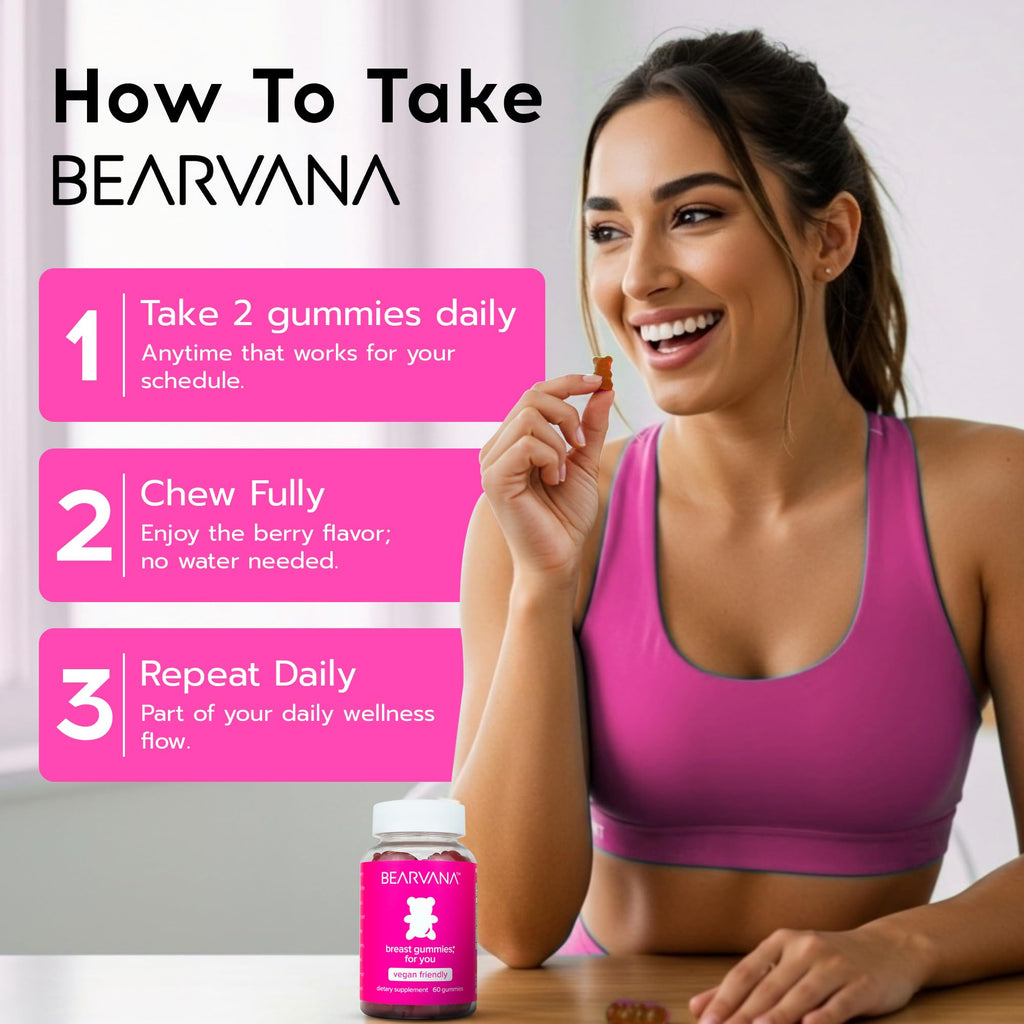 BEARVANA Top Support Women’s Multivitamin Gummies | Herbal & Vitamin Gummy Supplement for Daily Wellness | Berry Flavor | 60 Gummies - FENGGESTORE20