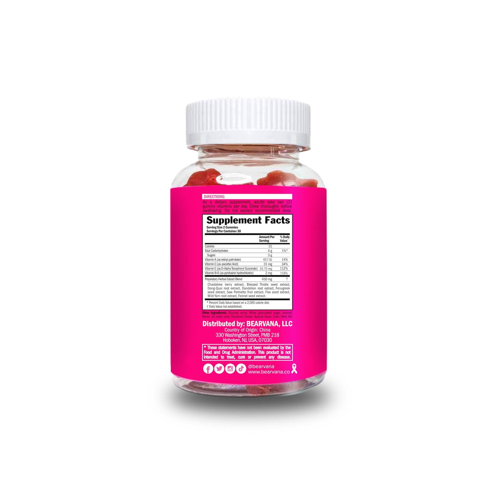 BEARVANA Top Support Women’s Multivitamin Gummies | Herbal & Vitamin Gummy Supplement for Daily Wellness | Berry Flavor | 60 Gummies - FENGGESTORE20