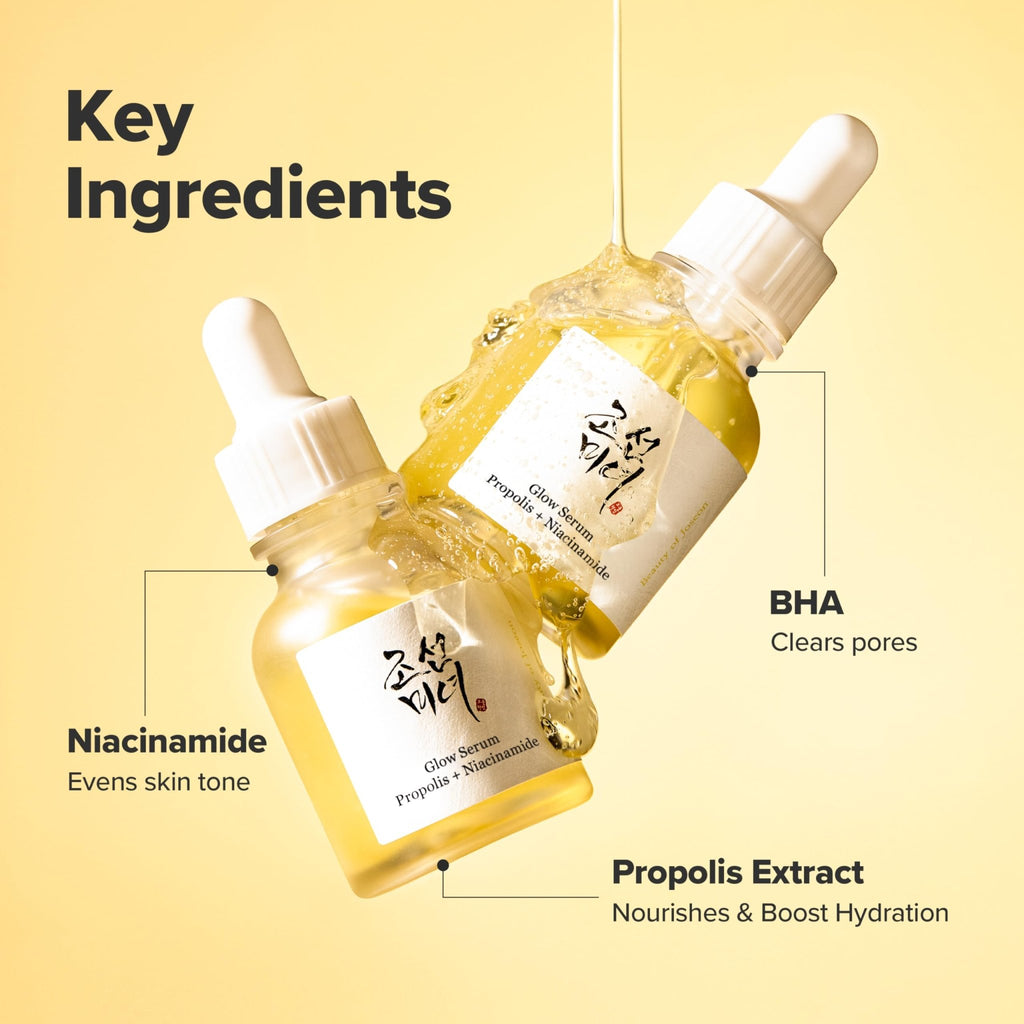 Beauty of Joseon Glow Serum Propolis and Niacinamide Hydrating Facial Soothing Moisturizer for Uneven Skin - FENGGESTORE20