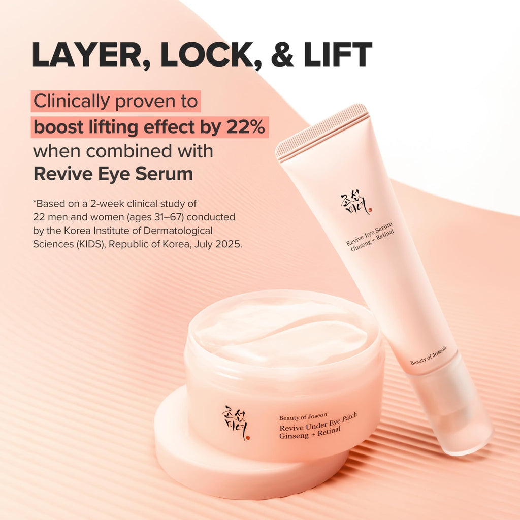 Beauty of Joseon Revive Eye Serum with Retinal Niacinamide Correction for Puffy Eye Bags Fine Lines Dark Circles Wrinkles, Korean Skin Care 30ml, 1.01 fl.oz - FENGGESTORE20