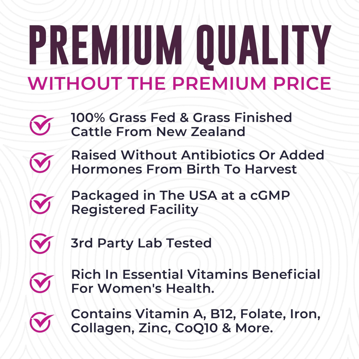 Beef Organ Supplement for Women - Beef Liver, Kidney, Heart and Uterus Tissue, Supports Women's Overall Energy and Health - Pasture Raised in New Zealand - FENGGESTORE20