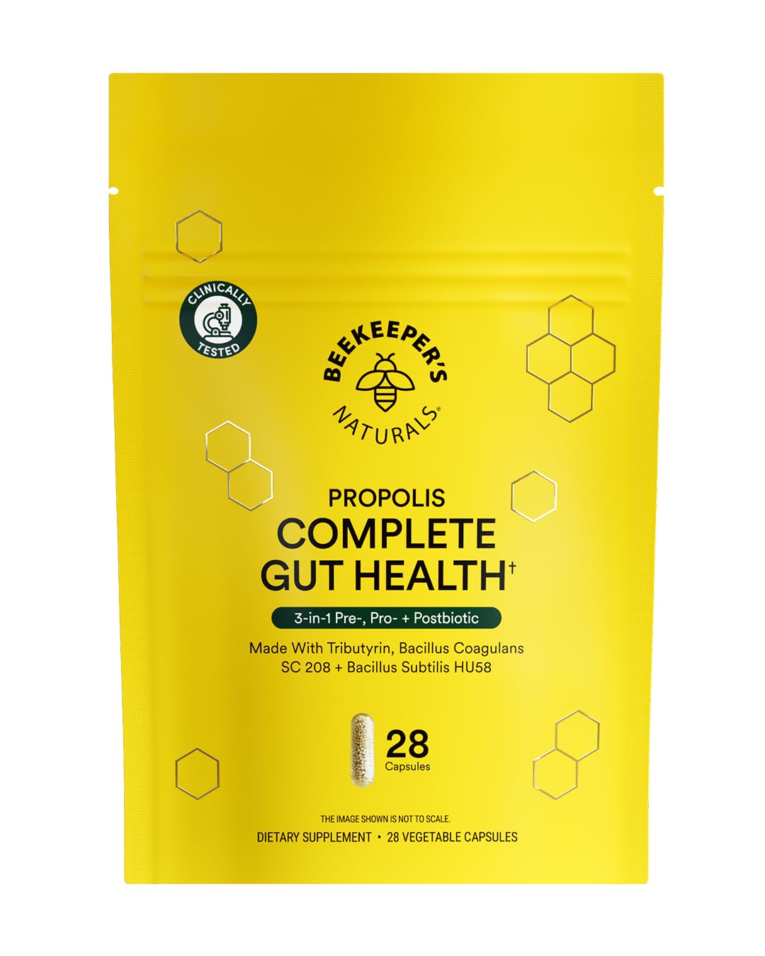 Beekeeper's Naturals Complete Gut Health, 3-in-1 Prebiotic, Postbiotic, Probiotics for Digestive Health & Bloating Relief for Women & Men - FENGGESTORE20