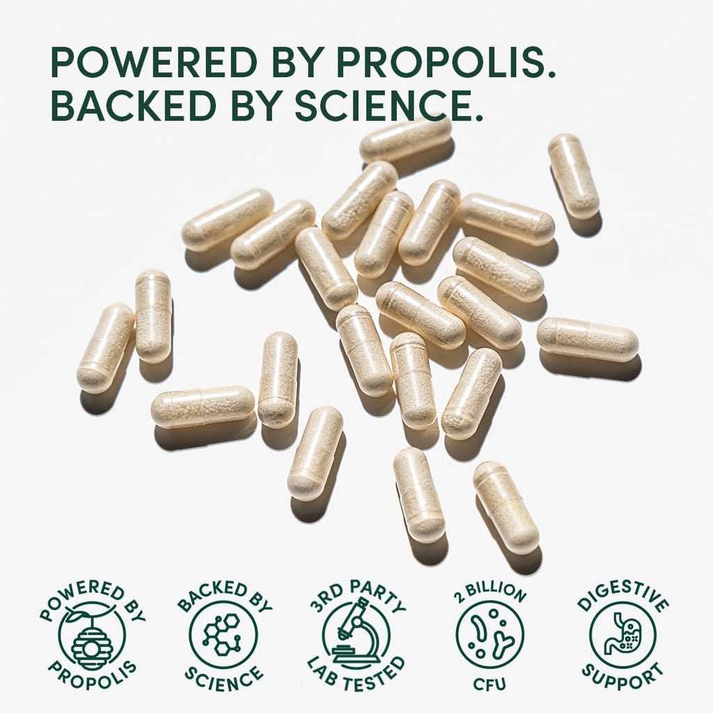 Beekeeper's Naturals Complete Gut Health, 3-in-1 Prebiotic, Postbiotic, Probiotics for Digestive Health & Bloating Relief for Women & Men - FENGGESTORE20