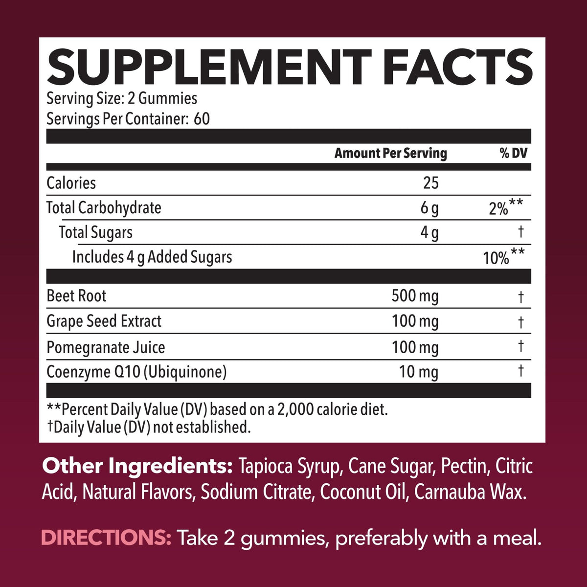 Beet Root Gummies with COQ10 & Pomegranate - Nitric Oxide Supplement for Men and Women - Beetroot for Endurance, Performance, Recovery - Vegan, Non-GMO, Gluten Free - FENGGESTORE20