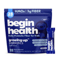 Begin Health Growing Up Prebiotics for Kids 28-Packs | Prebiotic Soluble Powder Stool Softeners and Digestive Gut Health Supplement | Ideal to Mix with Kids Daily - FENGGESTORE20