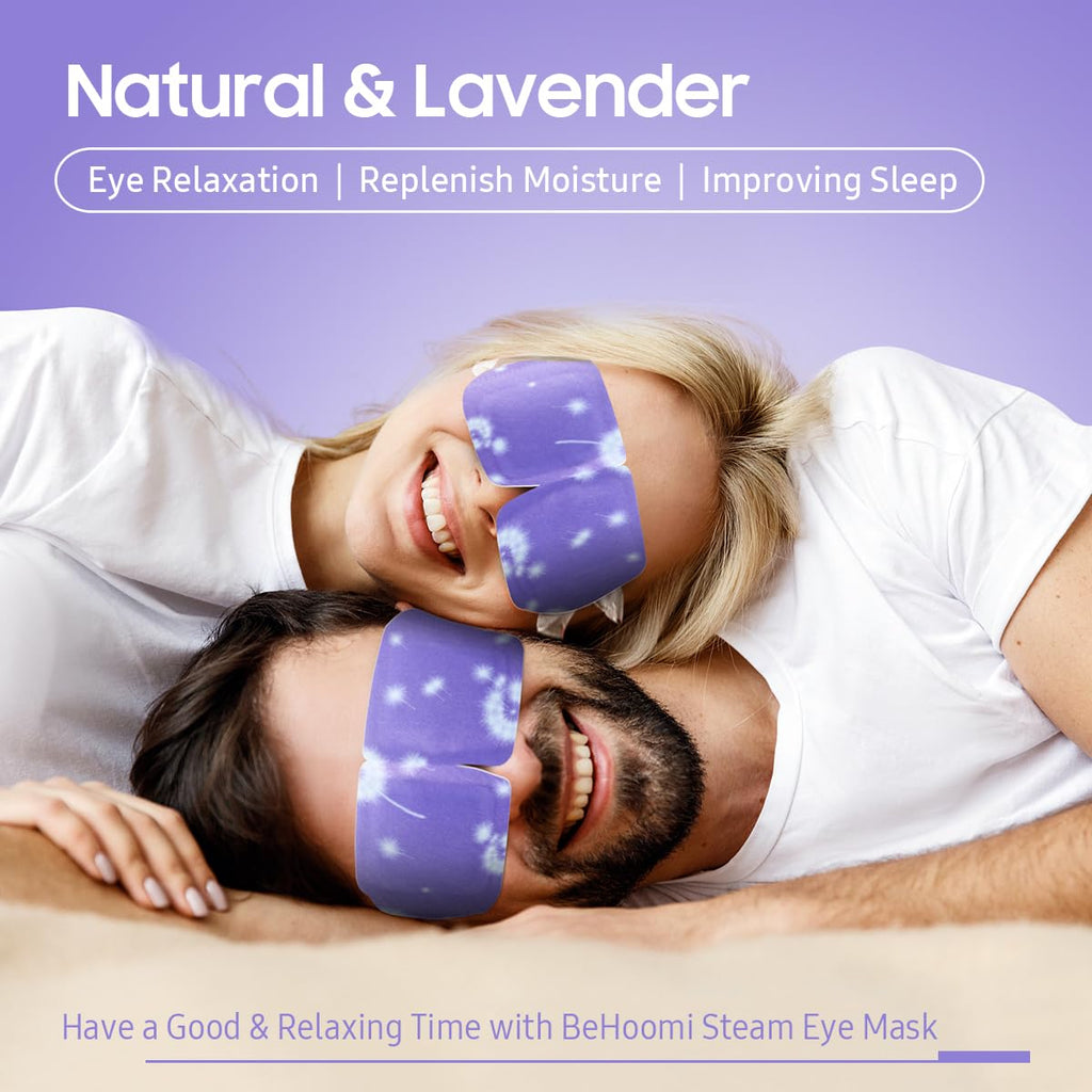BeHoomi Steam Eye Mask, 10 Packs Heated Eye Mask, Self Heating Disposable SPA Warm Compress for Eyes Sleep Mask, Travel Essentials - FENGGESTORE20