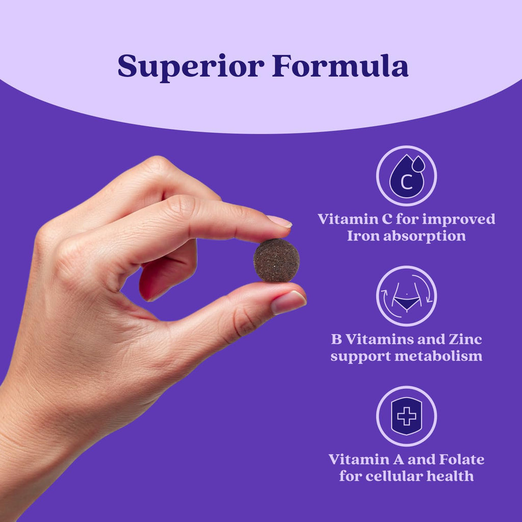 BeLive Iron Gummies - Multivitamin Supplement with Vitamin C, A, B & Zinc, Supports Blood Oxygen, Vegan Iron Supplements for Women, Men & Kids - FENGGESTORE20