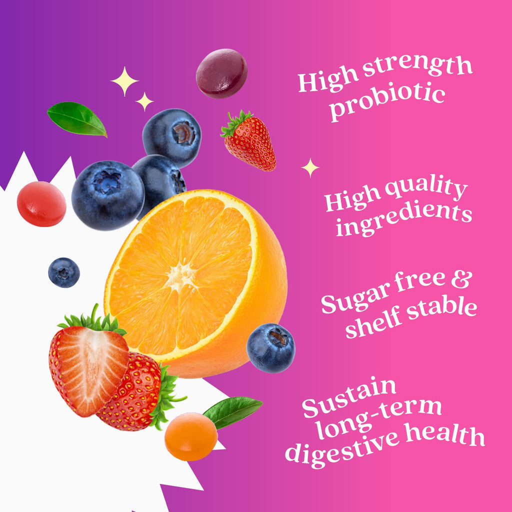 BeLive Probiotic Gummies - Probiotics with 5 Billion CFUs for Digestive Health, Men, Women & Kids - for Immune Support, Sugar Free & Vega - FENGGESTORE20