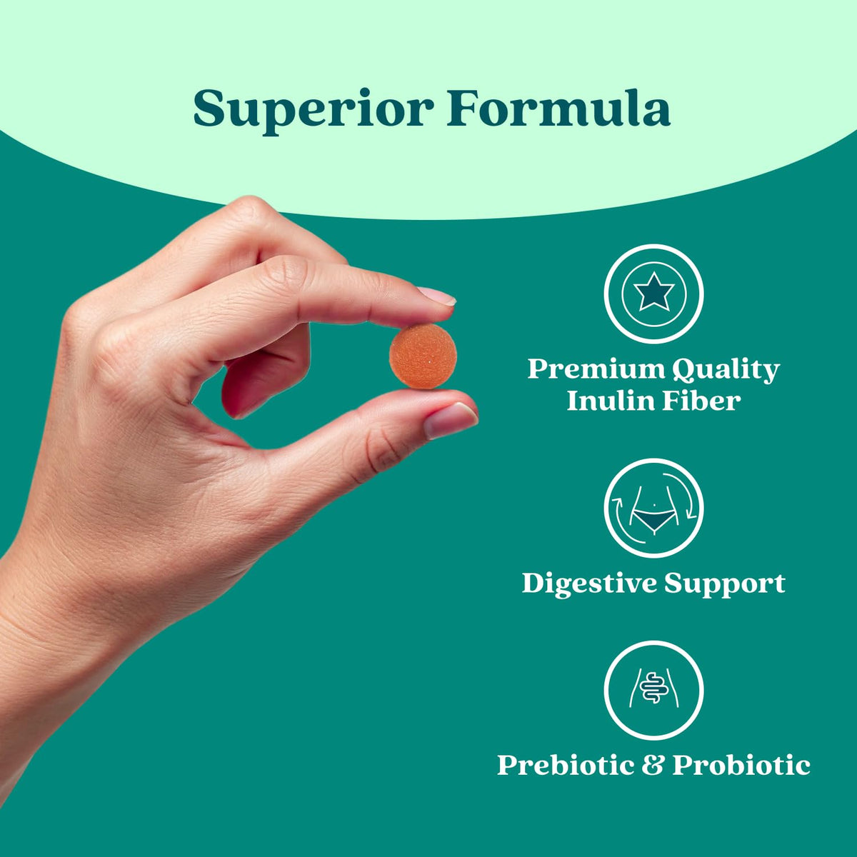 BeLive Synbiotics - Probiotic & Prebiotic Fiber Gummies – High Strength Inulin (3g), Dietary Fiber Supplement, Digestive Support for Kids & Adults - FENGGESTORE20
