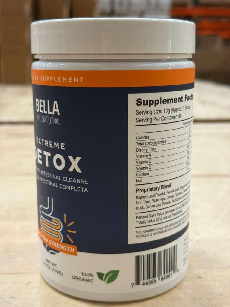 Bella All Natural Extreme Detox Powder Mango - FENGGESTORE20