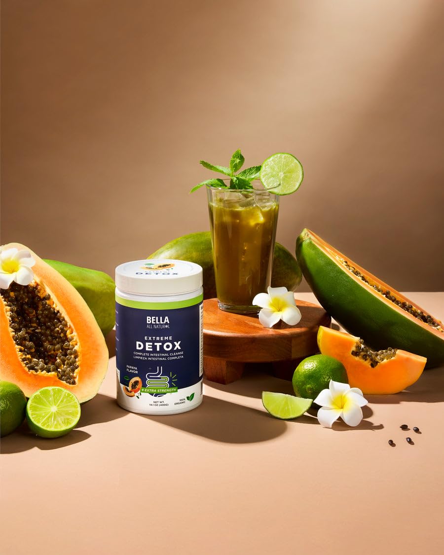 Bella All Natural Extreme Detox Powder Papaya - FENGGESTORE20