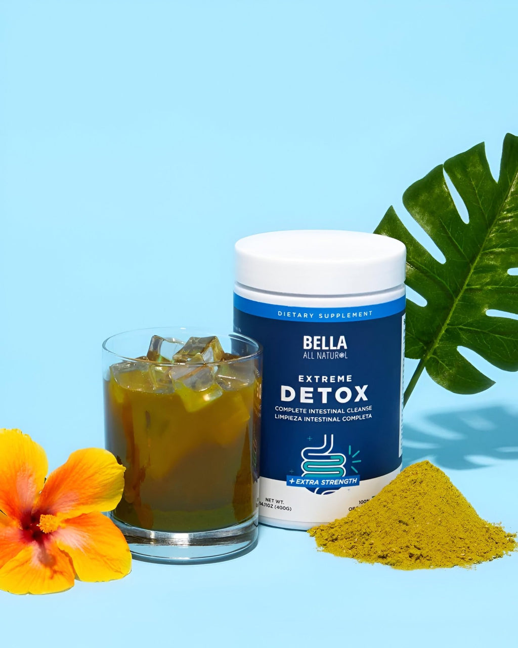 Bella All Natural Extreme Detox Powder Unflavored - FENGGESTORE20