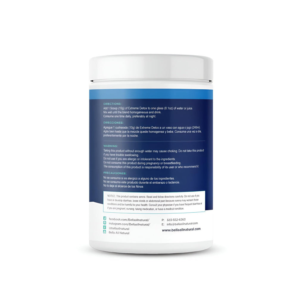 Bella All Natural Extreme Detox Powder Unflavored - FENGGESTORE20