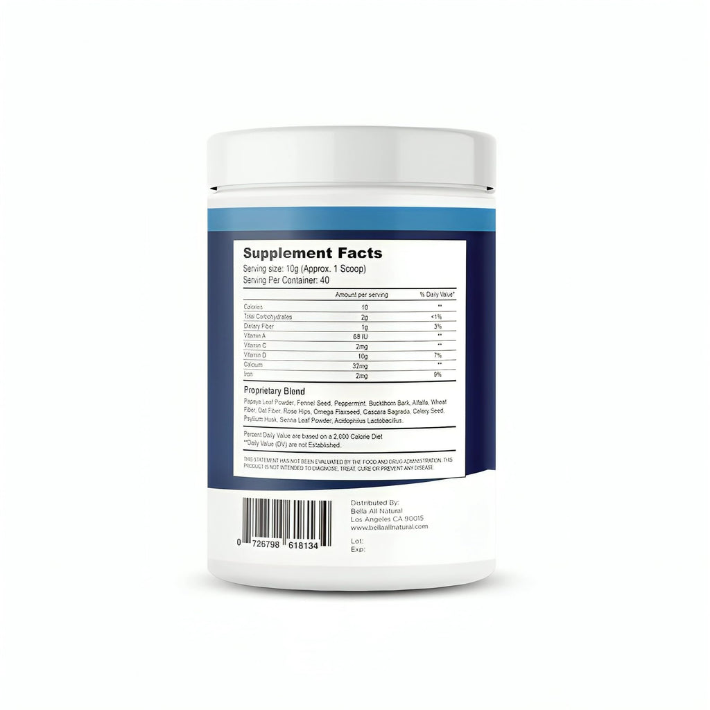 Bella All Natural Extreme Detox Powder Unflavored - FENGGESTORE20
