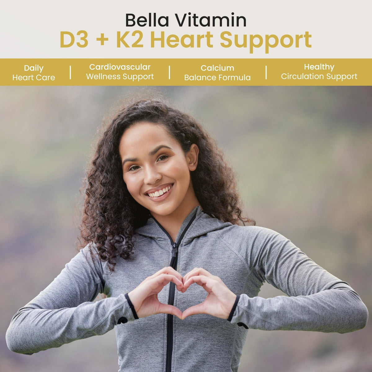 Bella All Natural Vitamin D3 K2 Liquid Drops 5000 IU (Unflavored) - Omega 3 with MCT Oil - FENGGESTORE20