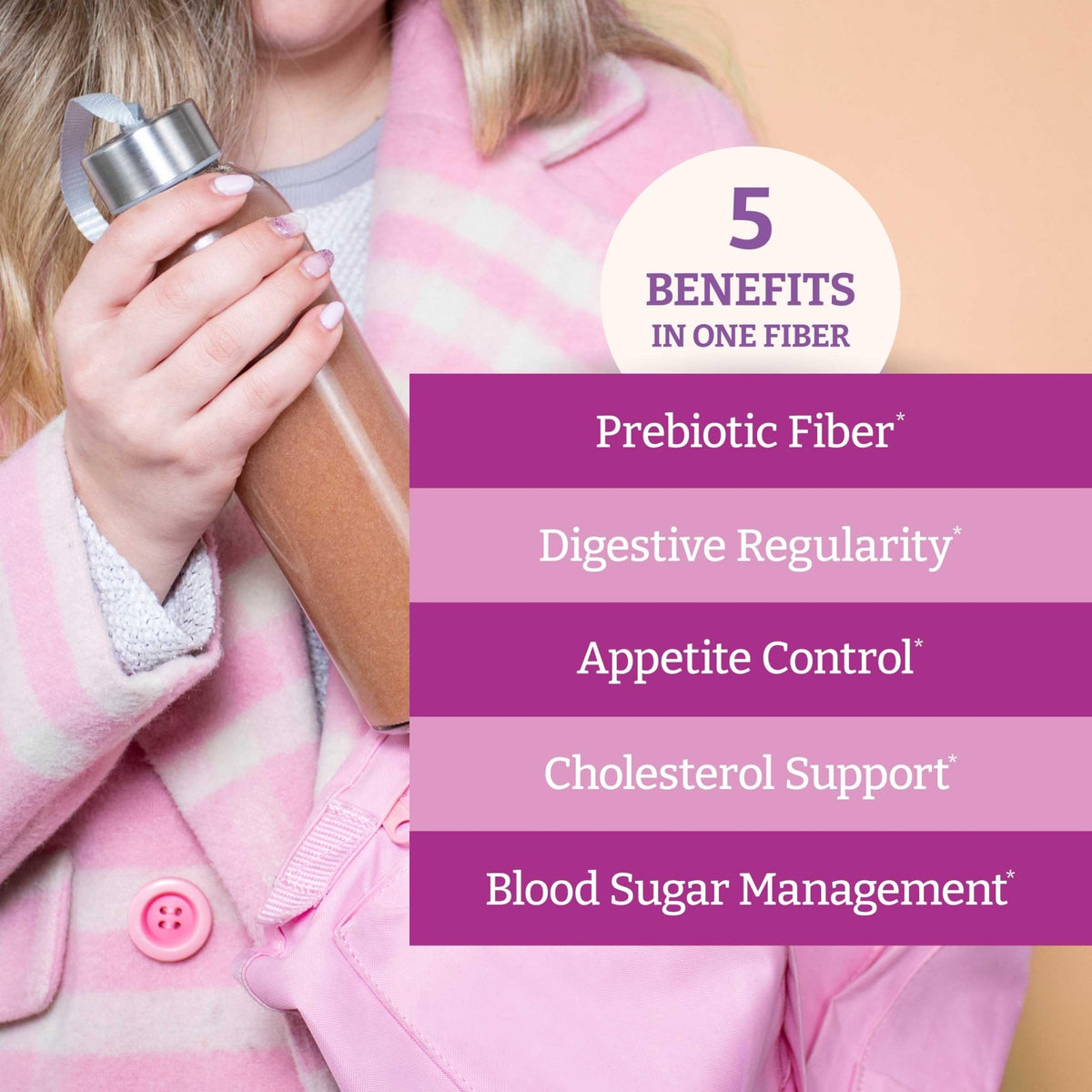 BENEXIA Chiamucil Prebiotic Chia Fiber Supplement Powder – for Appetite Control & Digestive Health – Chia Fiber & Chicory Root (Inulin) – Gluten & Sugar Free, Vegan - FENGGESTORE20