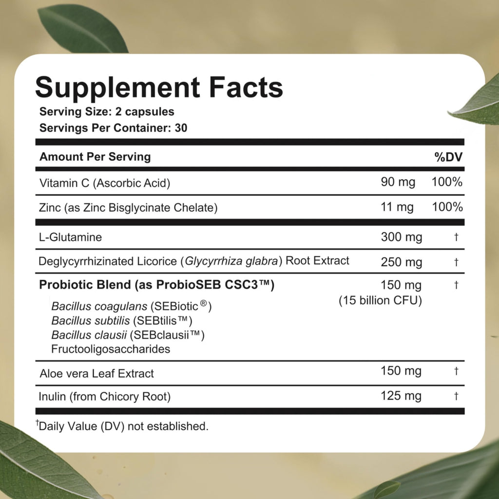 Best Days Formula | Advanced 5-in-1 Gut Support for Bloating, Gas & Irregularity | Soil-Based Probiotics + Prebiotics, L-Glutamine, Aloe Vera & More | 60 Capsules - FENGGESTORE20
