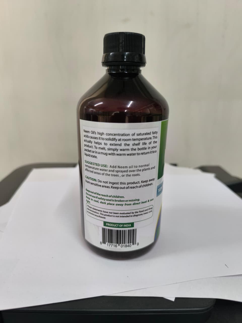 Best Naturals 100% Pure Neem Oil, 100% Cold Pressed and Unrefined - 16 OZ (1 Bottle) - FENGGESTORE20