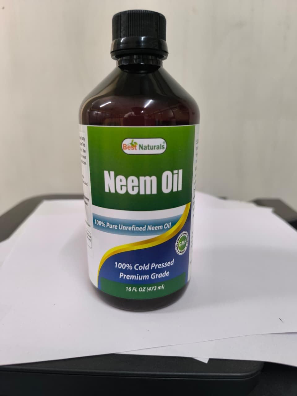 Best Naturals 100% Pure Neem Oil, 100% Cold Pressed and Unrefined - 16 OZ (1 Bottle) - FENGGESTORE20
