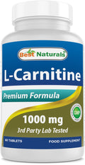 Best Naturals L-Carnitine 1000mg 60 Tablets (60 Count (Pack of 1)) - FENGGESTORE20