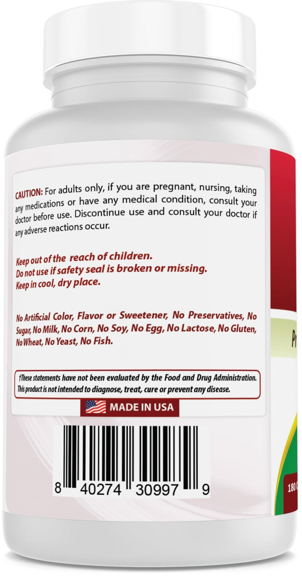 Best Naturals Lithium Orotate 5 mg 180 Capsules - Non GMO - Gluten Free - FENGGESTORE20