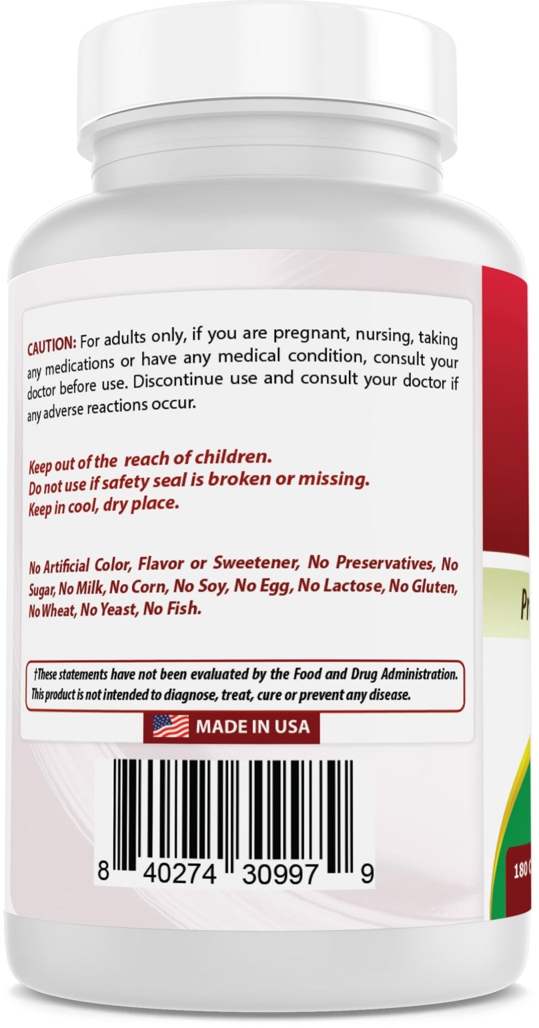 Best Naturals Lithium Orotate 5 mg 180 Capsules - Non GMO - Gluten Free - FENGGESTORE20