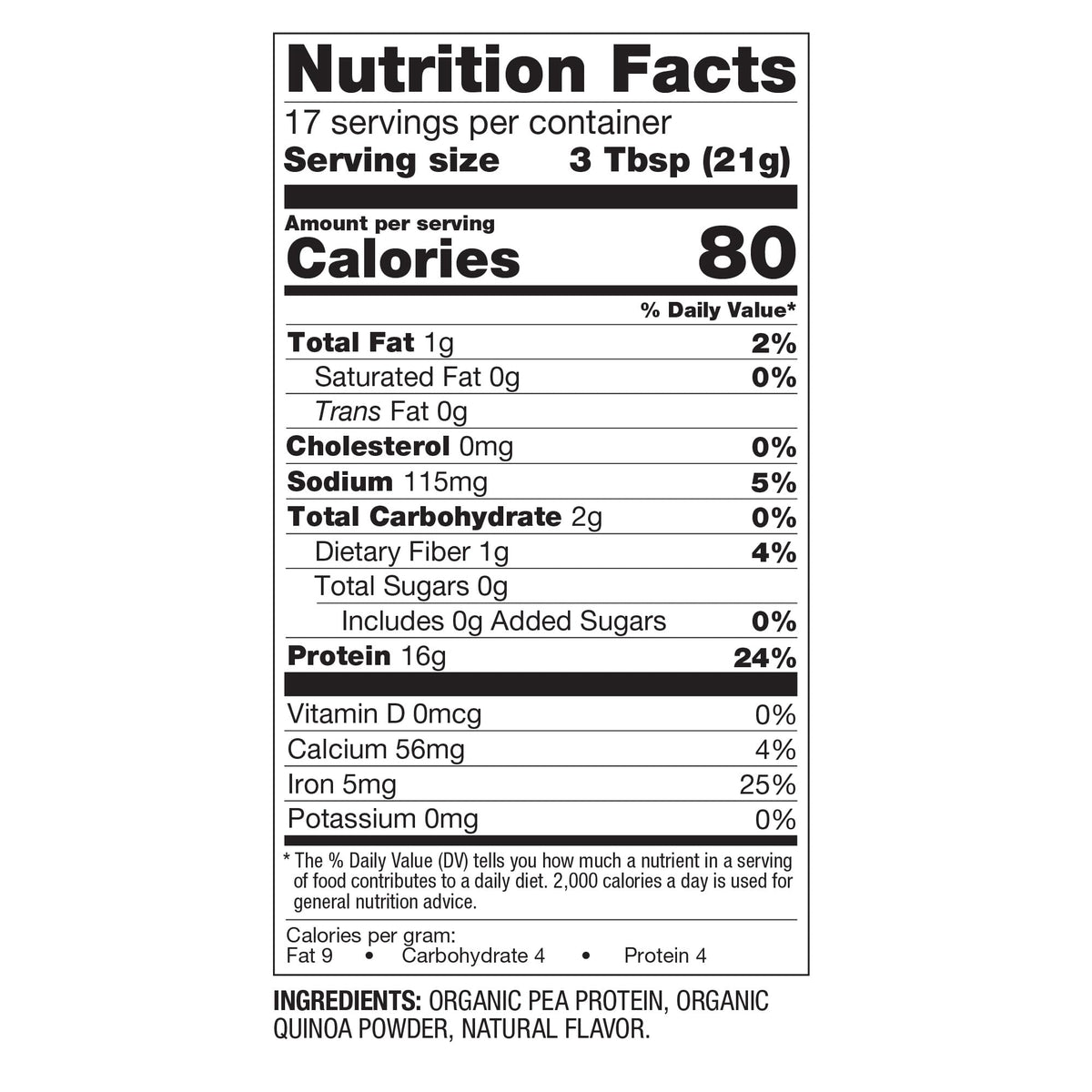 BetterBody Foods Organic Plant Based Protein Powder, 16g of Protein 24% DV, Vegan, Low Net Carbs, Gluten Free, Dairy Free, No Sugar Added, Soy Free, Non-GMO, 12.7 Ounces - FENGGESTORE20