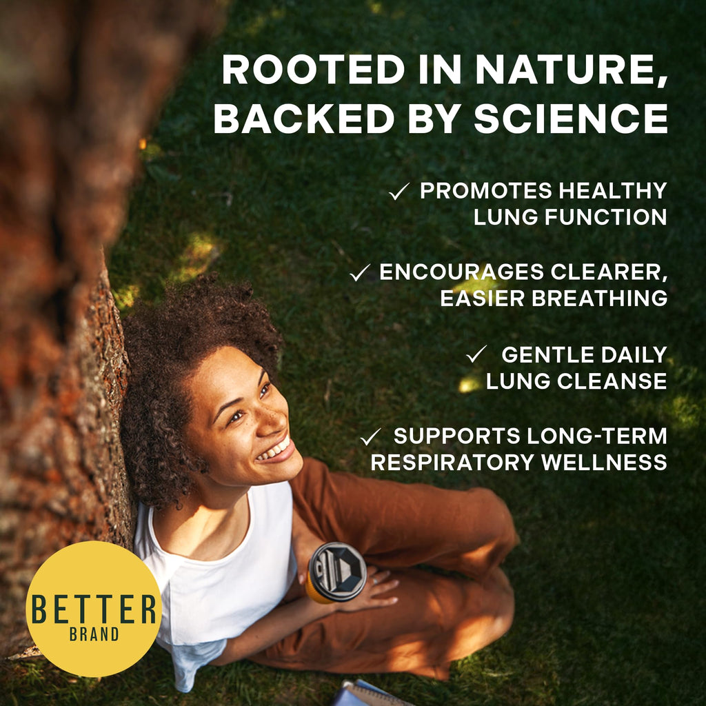 Betterbrand Mullein Drops for Lung Detox - Mullein Leaf Tincture with Chlorophyll - Helps Support Respiratory Health - FENGGESTORE20