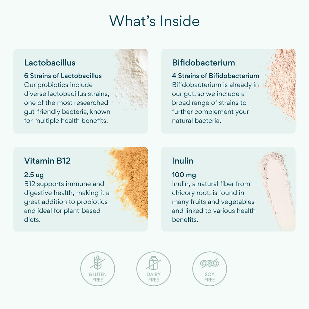 Bettervits Probiotics for Women & Men – 75 Billion CFU | Digestive Health and Gut Support Prebiotic | 14 Clinically Studied Strains with Vitamin B12, - FENGGESTORE20