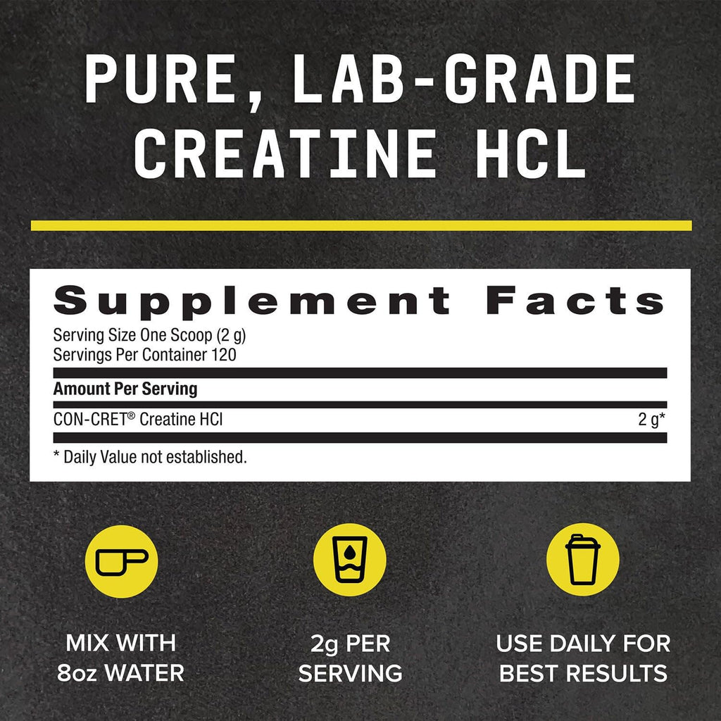 BEYOND RAW Science-Backed Creatine HCl Powder, Lab Grade, for Muscle Strength and Growth, Energy Production, Athletic Performance, Cognitive Support, - FENGGESTORE20