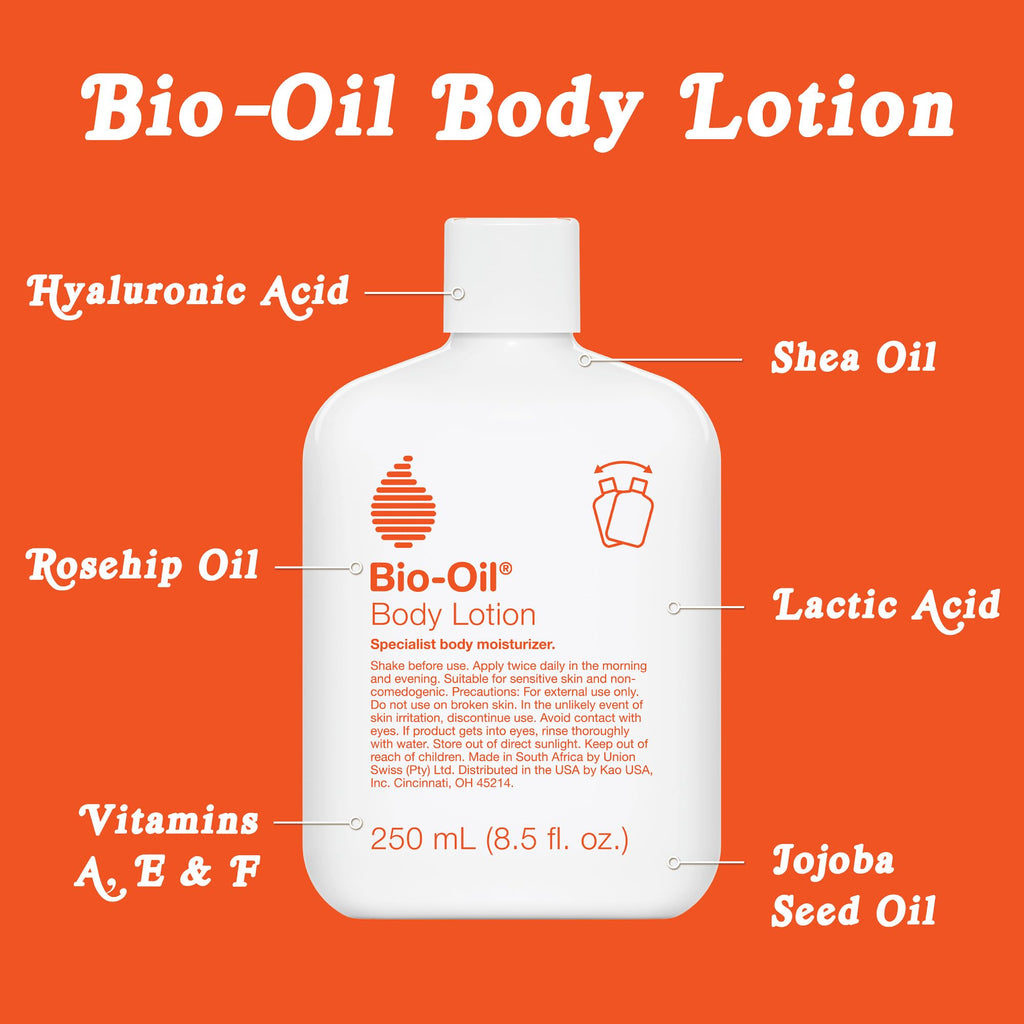 Bio-Oil Moisturizing Body Lotion for Dry Skin, Ultra-Lightweight High-Oil Hydration, with Jojoba Oil, Rosehip Oil - FENGGESTORE20