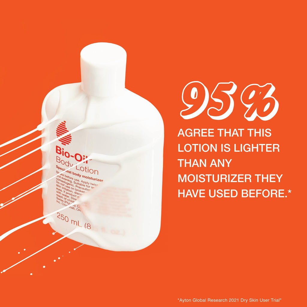 Bio-Oil Moisturizing Body Lotion for Dry Skin, Ultra-Lightweight High-Oil Hydration, with Jojoba Oil, Rosehip Oil - FENGGESTORE20