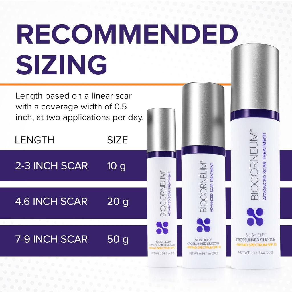 Biocorneum Advanced Scar Treatment with Silishield® & SPF 30 10g – Medical Grade Silicone Gel to Support Healing of Surgical Scars and Marks - FENGGESTORE20