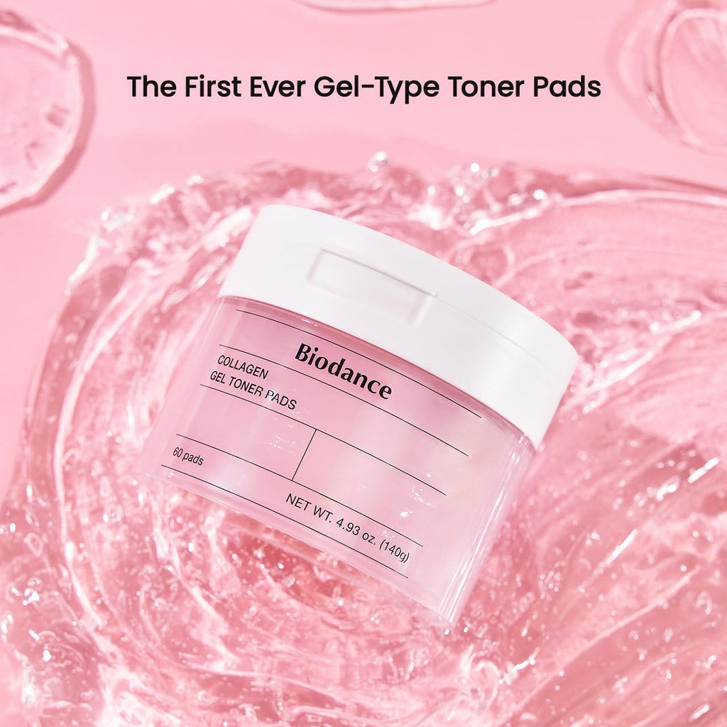 Biodance Collagen Gel Toner Pads, Pore Minimizer for Face, Improving Elasticity, Plumping Toner Pads for Sensitive Skin - FENGGESTORE20