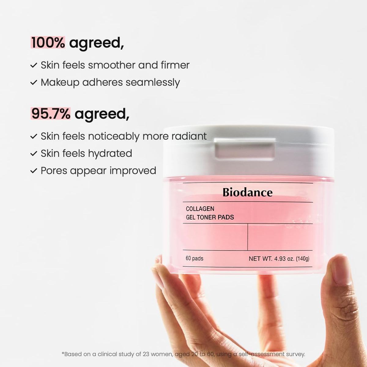 Biodance Collagen Gel Toner Pads, Pore Minimizer for Face, Improving Elasticity, Plumping Toner Pads for Sensitive Skin - FENGGESTORE20