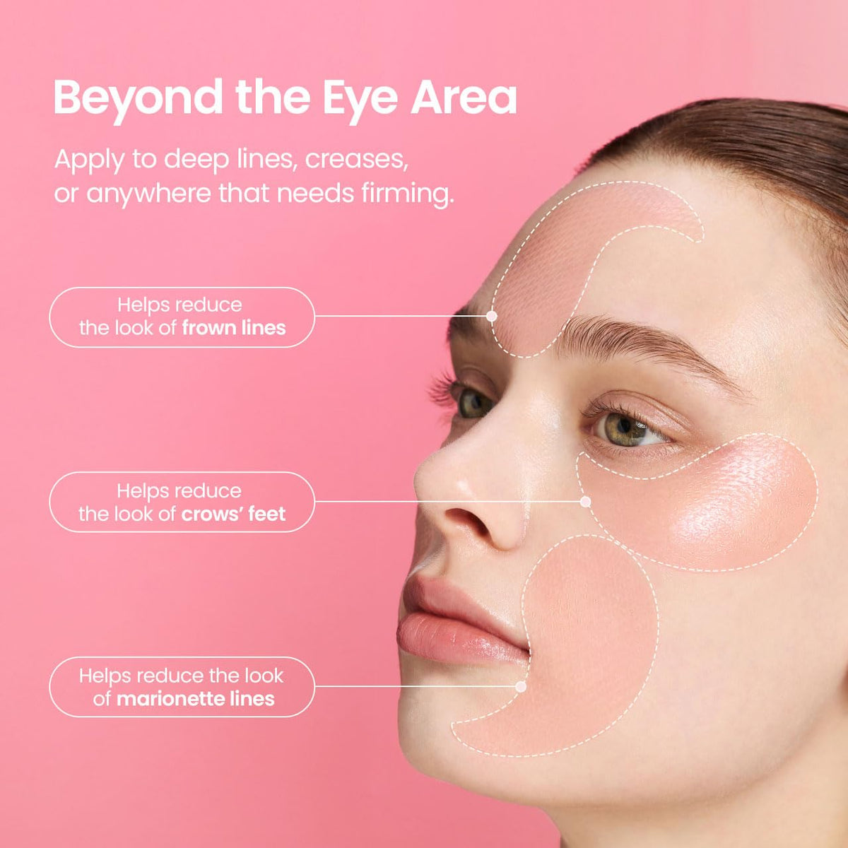 BIODANCE Collagen Peptide Eye Patches, Anti Wrinkle & Smile Line Patches for Face, Under Eye Mask for Fine Lines & Eye Bags, Travel Essentials & Self Care Gifts for Women, Korean Skin Care (60 Count) - FENGGESTORE20