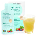 Biodepot 7 Days Colon Cleanse Liquid Beverage Gut Health Detox & Clean for Women & Men, 24 Fruit Vegetable Complex Probiotic Drink for Bowel Movements, - FENGGESTORE20