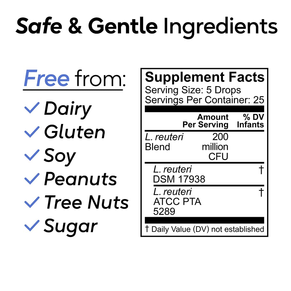 BioGaia Nurture & Grow for Toddlers | Ages 1+ | Liquid Probiotic | Allergen-Free | Triple-Benefit Probiotic for Kids | Digestive Health - FENGGESTORE20