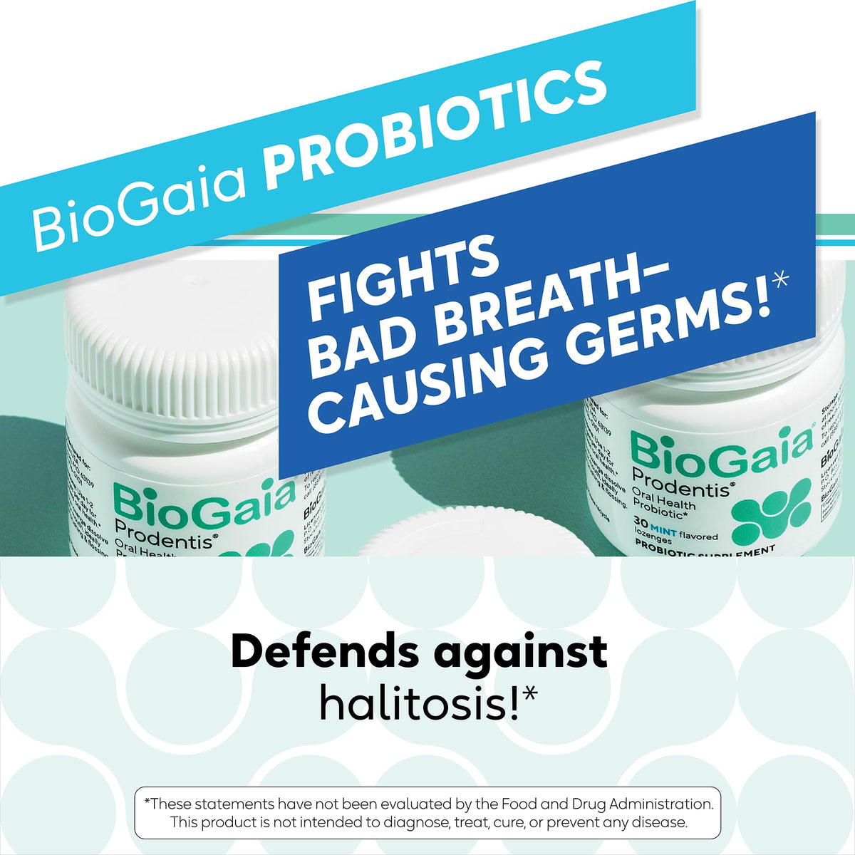 BioGaia Prodentis | Oral Probiotics | Promotes Healthy Gums & Teeth | Defends Against Bad Breath & Dental Problems | Improves Oral Health - FENGGESTORE20