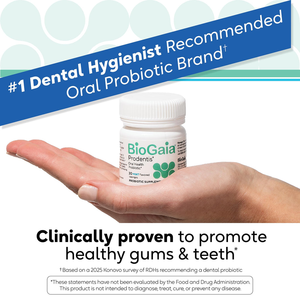 BioGaia Prodentis | Oral Probiotics | Promotes Healthy Gums & Teeth | Defends Against Bad Breath & Dental Problems | Improves Oral Health - FENGGESTORE20
