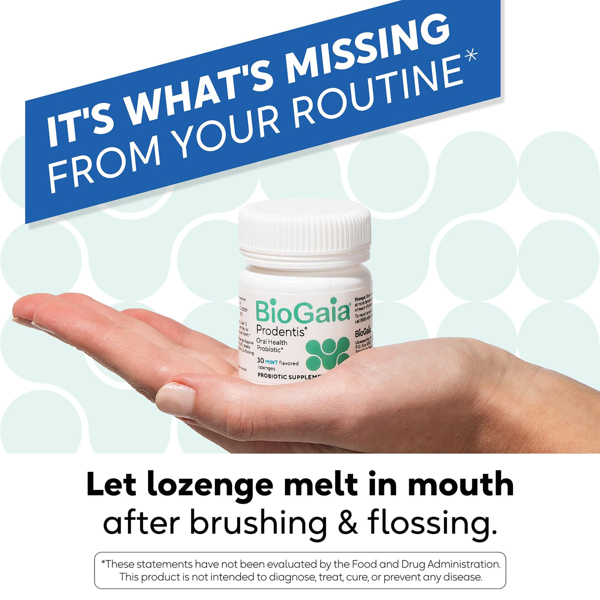 BioGaia Prodentis | Oral Probiotics | Promotes Healthy Gums & Teeth | Defends Against Bad Breath & Dental Problems | Improves Oral Health - FENGGESTORE20