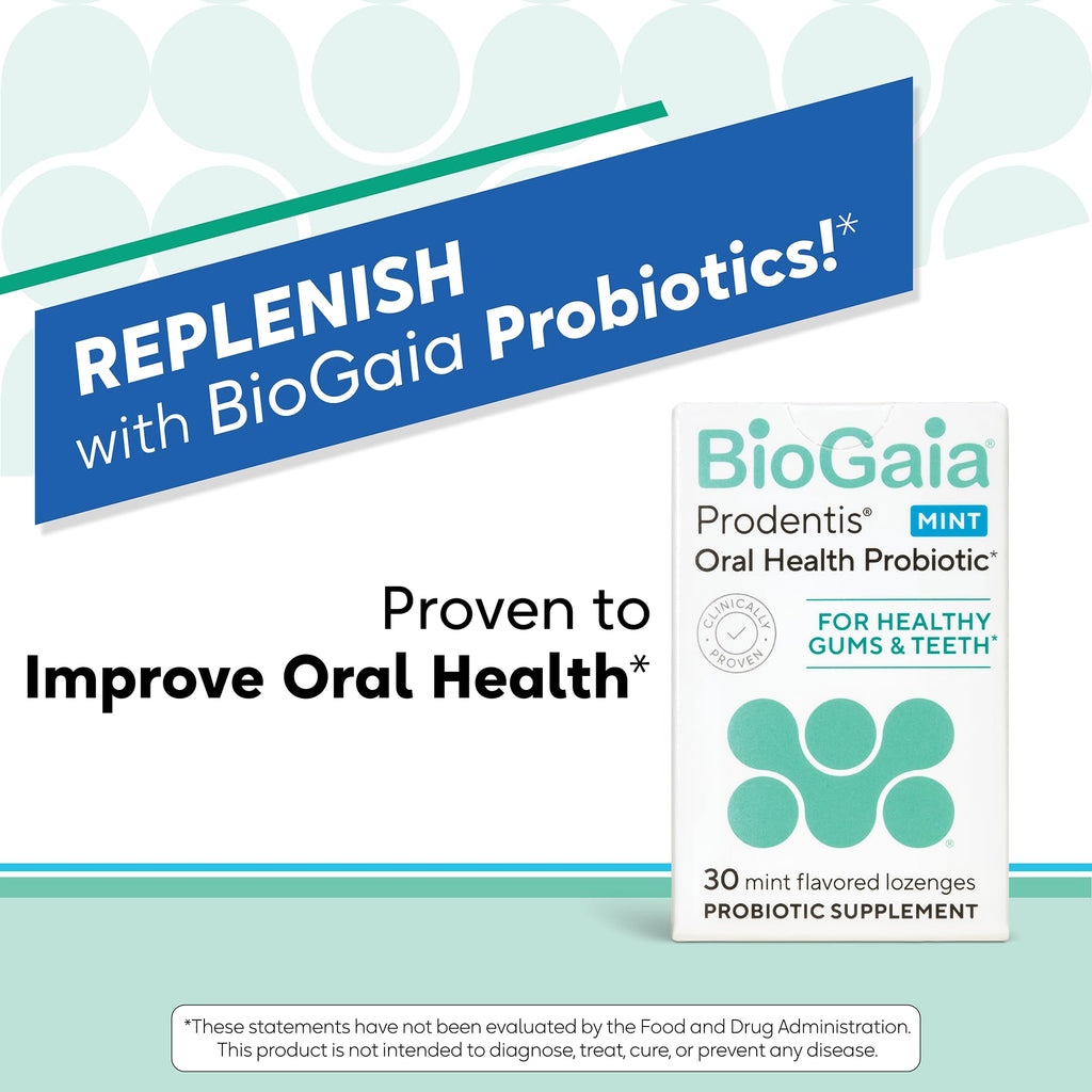 BioGaia Prodentis | Oral Probiotics | Promotes Healthy Gums & Teeth | Defends Against Bad Breath & Dental Problems | Improves Oral Health - FENGGESTORE20