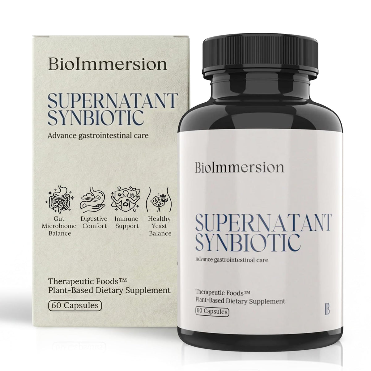 BioImmersion Supernatant Synbiotic - Prebiotic Probiotic Postbiotic - Eases Digestive Discomfort, Gut Imbalance & Yeast Overgrowth - Immune & Microbiome Support - FENGGESTORE20