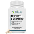Biolor High Absorption Propionyl-L-Carnitine (PLCAR) No Artificial Fillers - Effective Propionyl L Carnitine HCL Supplement to Support Blood Circulation - 120 Capsules - FENGGESTORE20