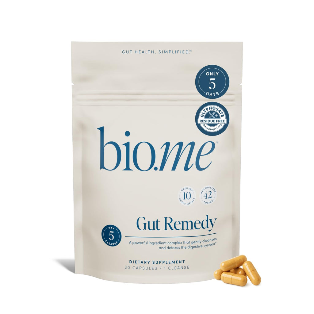 Biome Gut Remedy Capsules (5 Day Cleanse, 1 Round, 30 Capsules) Gut Reset with Magnesium Citrate, Berberine, Immunolin, L-Glutamine - Reset Digestive System - FENGGESTORE20