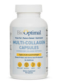BioOptimal Multi-Collagen Supplement Capsules, Types I, II, III, V, & X Collagen, 90 Capsules - FENGGESTORE20