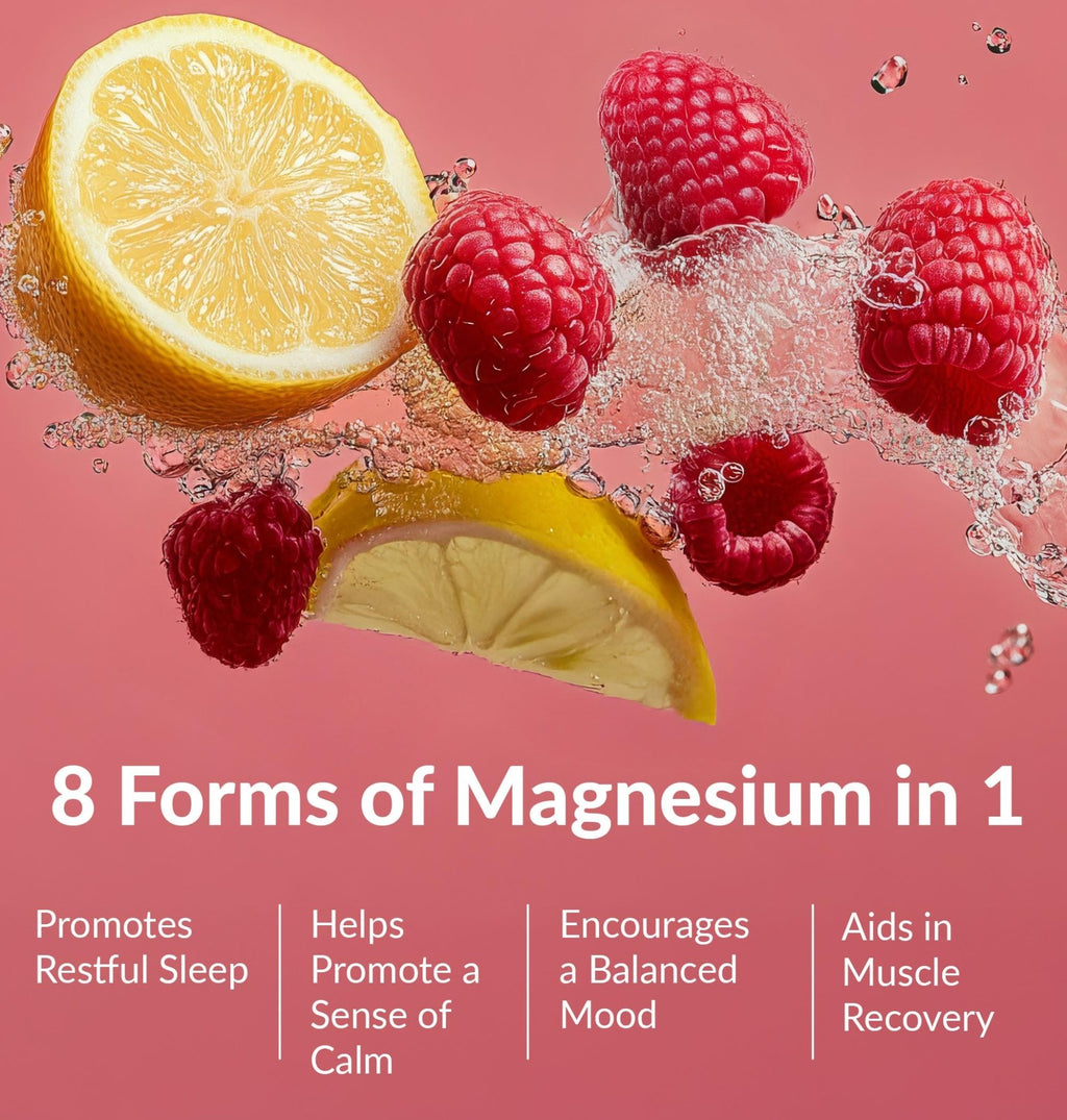 BIOptimizers Magnesium Breakthrough Drink - 8 Forms of Magnesium, Electrolytes, Sleep Health, Stress, Muscle Recovery, Heart Support | Glycinate, Citrate, Malate- Raspberry Lemon - FENGGESTORE20